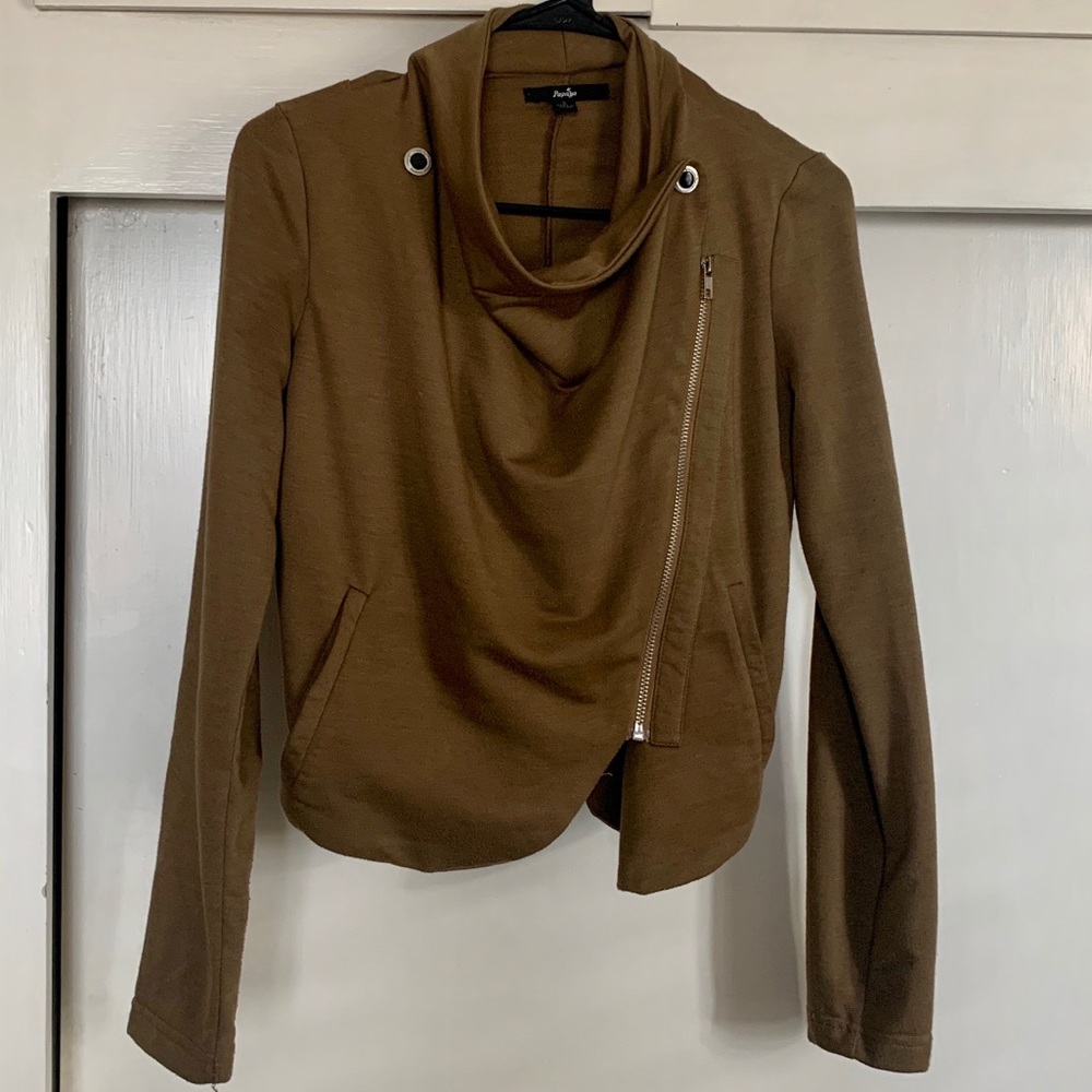 Papaya Jacket With Side Zip Up